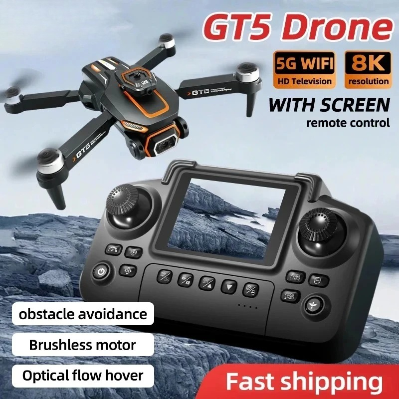 Drone Camera Wide Angle - Oryginalny dron GT5 Mini 4K HD