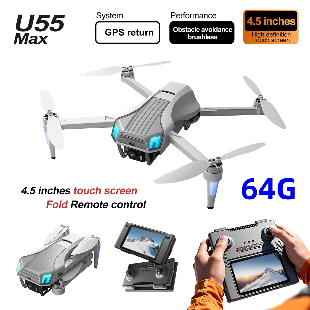 Drone Camera With Gimbal - NCZOBOE U55 Dron GPS z optycznym