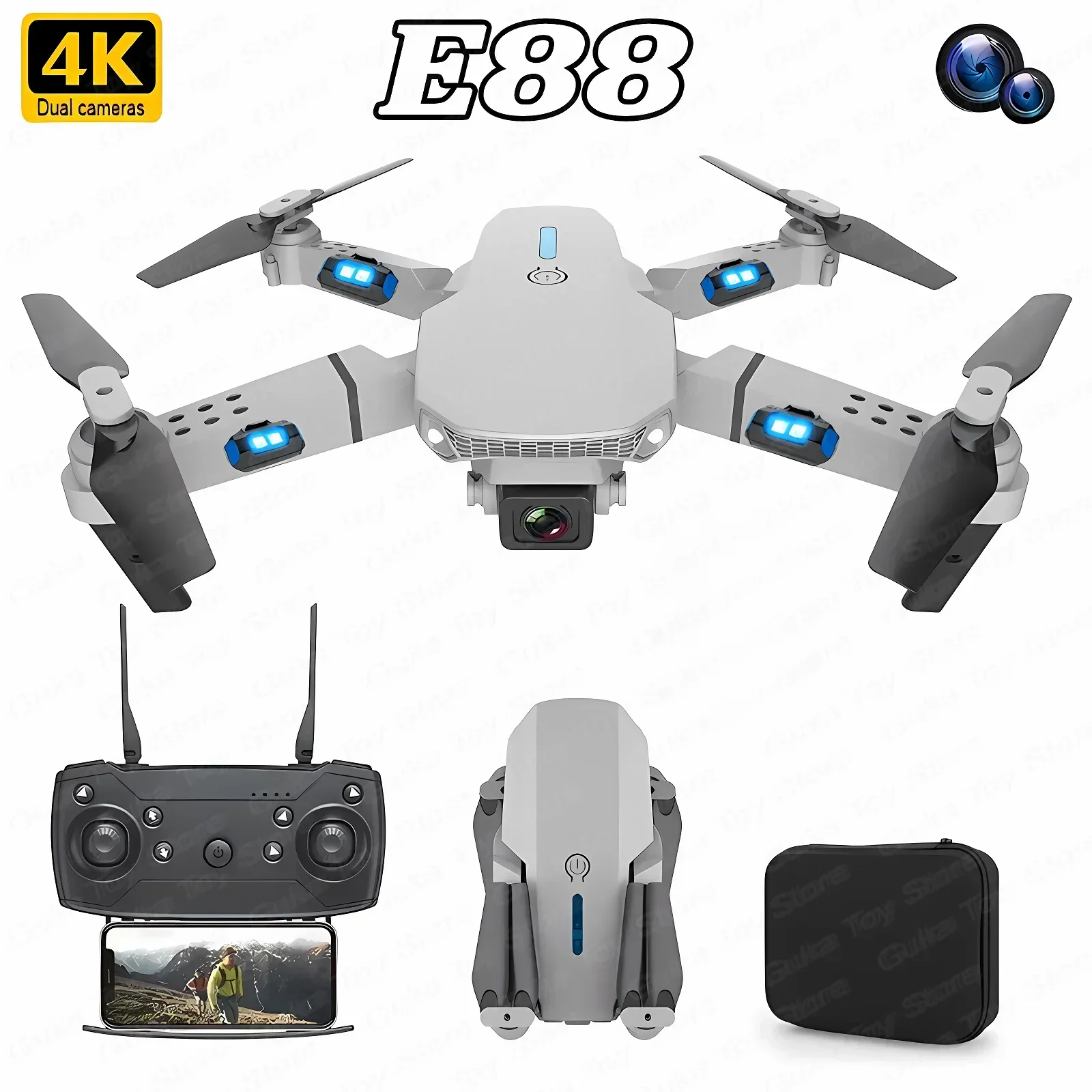 E88 Pro WIFI FPV Drone Wide An – Drone Camera Hd recenzja i cena