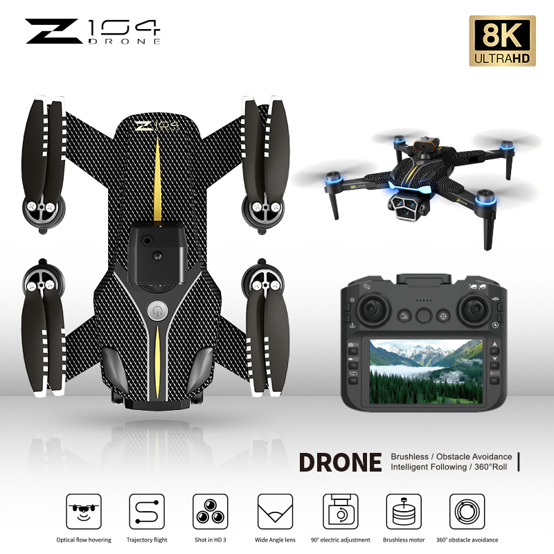 Dron Z104 RC szerokokątny 8K H – Drone Camera Wide Angle recenzja i cena
